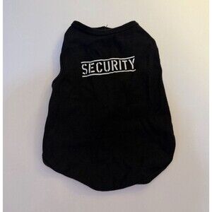 The Worthy Dog Small Dog Security Black Dog T-Shirt Size Small